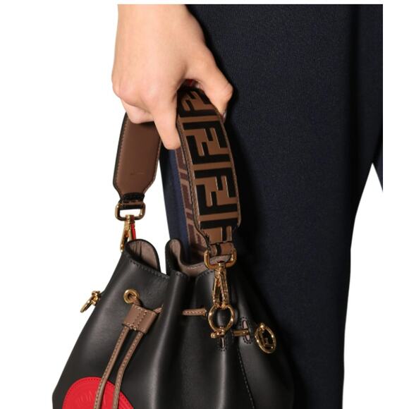 Fendi Mini Strap You Leather Shoulder Strap - Picture 2 of 4